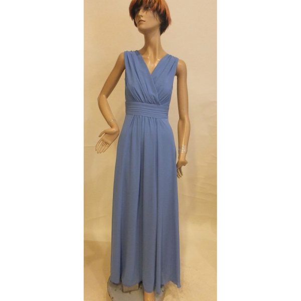 9382DK4 Abendkleid blau Gr 36