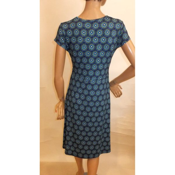 9419LK4 Lalamour Kleid blau-grün Gr 36, 38 u 40