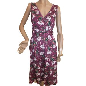 9423LK4 Lalamour Kleid Magnolie dunkelrot Gr 38, 40 u 44