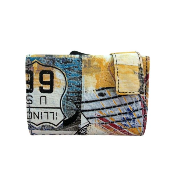 9824OK5 SecWal Leder Kartenetui-Geldbörse Vegas-bunt