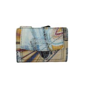 9825OK5 SecWal Leder Kartenetui-Geldbörse Vegas-bunt