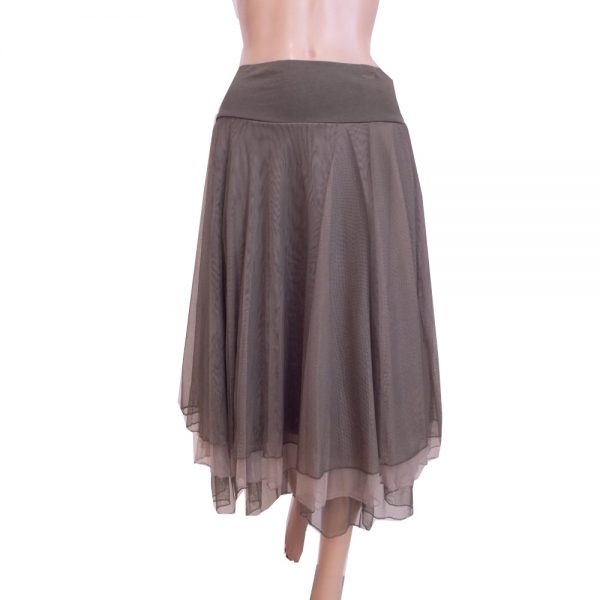 8510LR1 Petticoat-Rock Lalamour taupe Gr 38