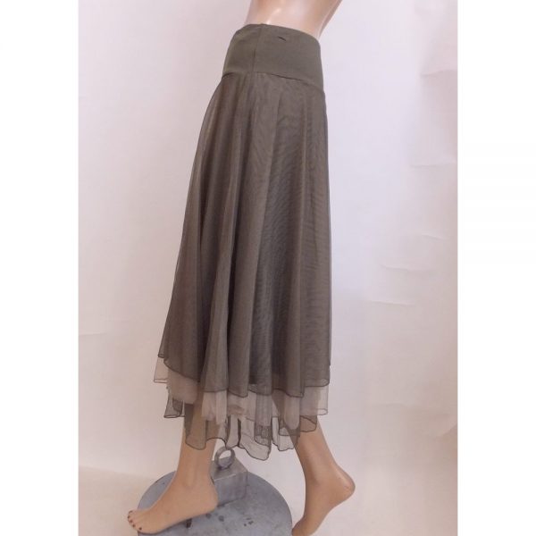 8510LR1 Petticoat-Rock Lalamour taupe Gr 38