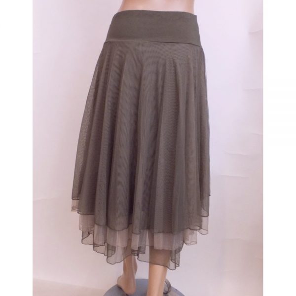 8510LR1 Petticoat-Rock Lalamour taupe Gr 38