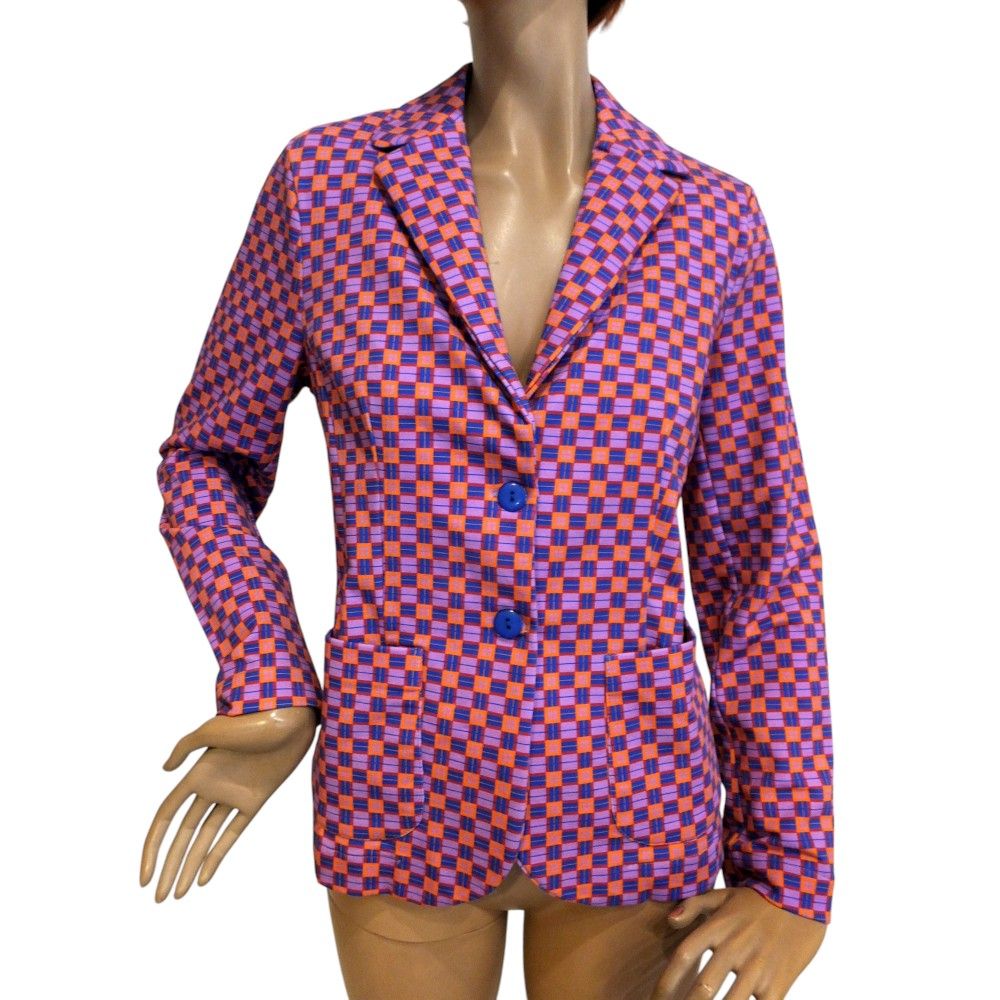 9856LA5 Lalamour Anzug violett-orange Gr 36, 38 u 42 9856LA5 Lalamour Anzug violett-orange Gr 36, 38 u 42