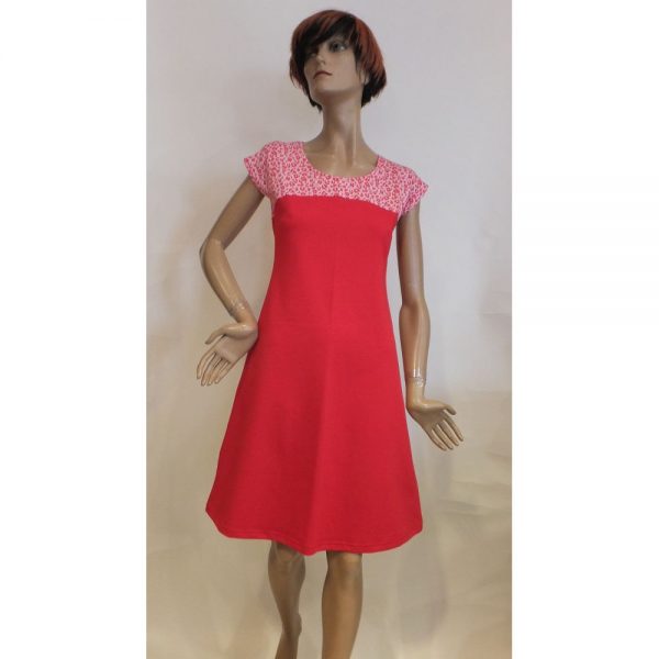 8520PK1 Kleid Mrs Pepper rot Gr 36, 40 u 44