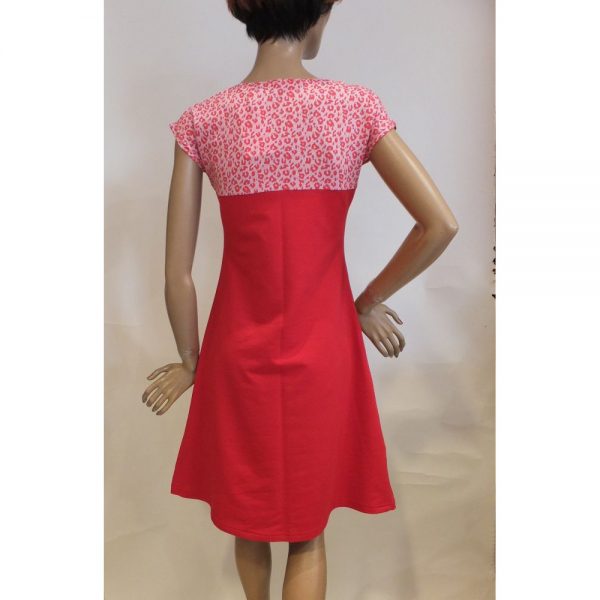 8520PK1 Kleid Mrs Pepper rot Gr 36, 40 u 44