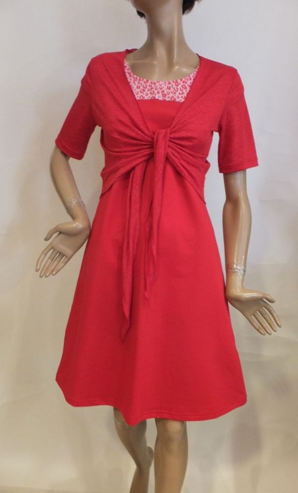 8520PK1 Kleid Mrs Pepper rot Gr 36, 40 u 44