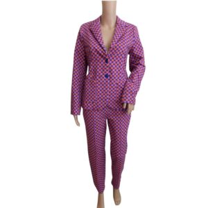 9856LA5 Lalamour Anzug violett-orange Gr 36, 38 u 42 9856LA5 Lalamour Anzug violett-orange Gr 36, 38 u 42