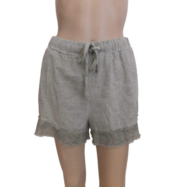 9878CH5 kurze Leinenhose one size Gr 36-44
