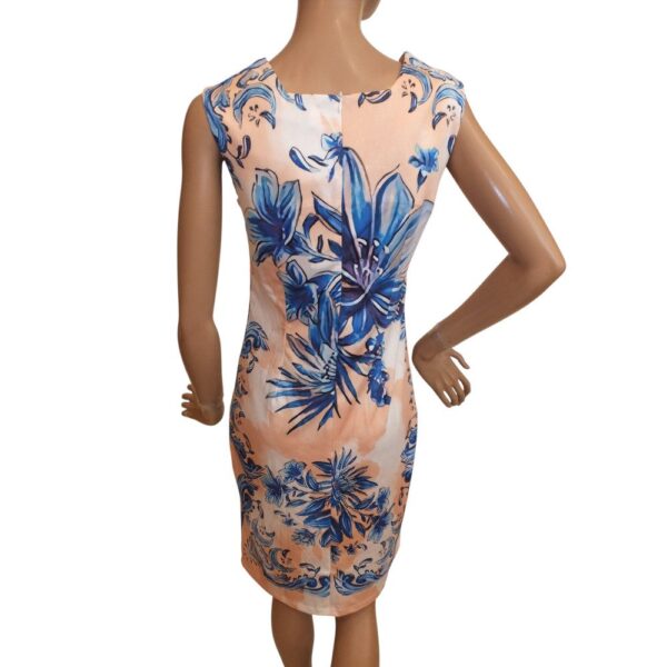 9883MK5 Missy Kleid blau-beige Gr 40
