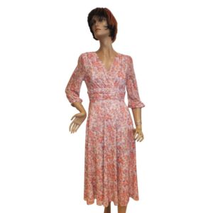 9885SK5 Swing Kleid orange-rose Gr 36, 38 u 40