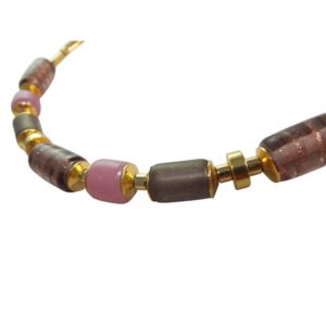 9887LH5 Langani Halskette rose-braun-gold