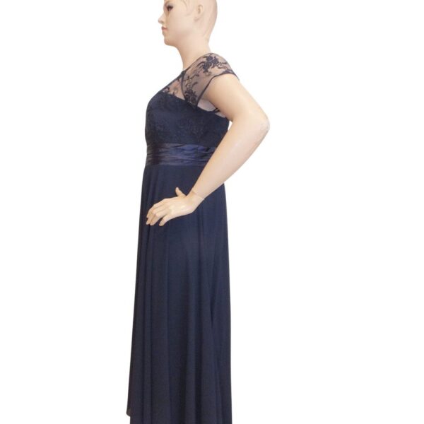 9894DK5 Abendkleid dunkelblau Gr 52
