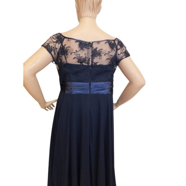 9894DK5 Abendkleid dunkelblau Gr 52