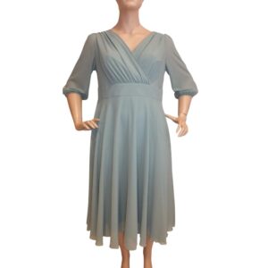 9895DK5 Langarm-Kleid Pistachio green Gr 48