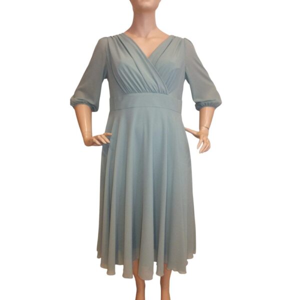 9895DK5 Langarm-Kleid Pistachio green Gr 48