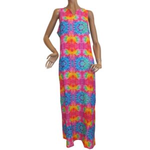 9900MK5 Strandkleid Baumwolle Regenbogen Gr 36, 40 u 42