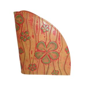 9913DG5A déqua G2 Unikat Geldbörse Blume hellbraun-grün