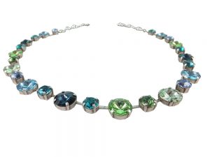 8601PH1 Halskette Pees blau-grün