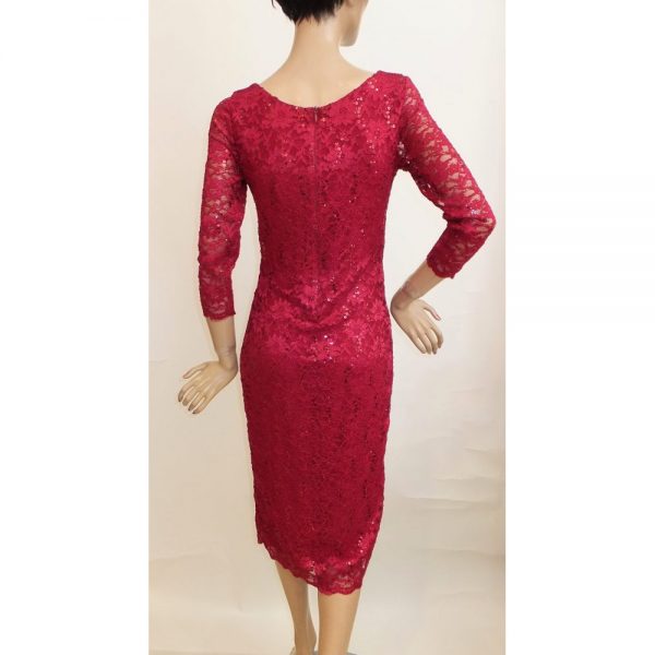 8605SK1 Kleid dunkelrot Gr 38