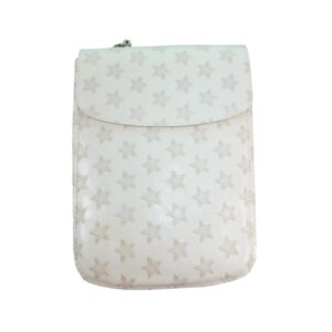 9919DT5 déqua Unikat Crossovertasche Sterne weiß