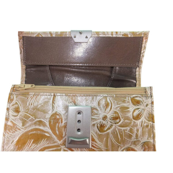 9922DG4B déqua G8 Geldbörse Unikat Palme beige