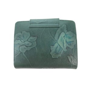 9929DG5A déqua G66 Unikat Geldbörse Blume grün