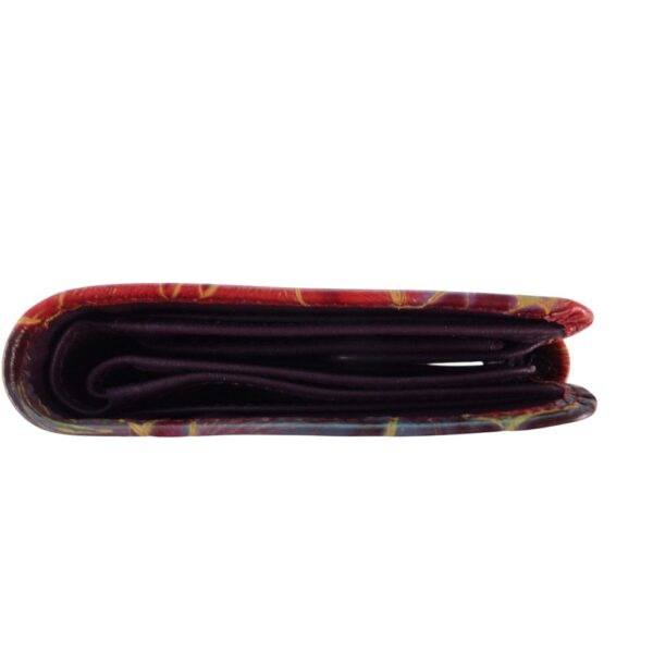 9929DG5C déqua G66 Unikat Geldbörse Blume rot