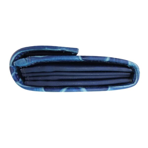9936DG5A  große déqua G9 Unikat Geldbörse Blume blau
