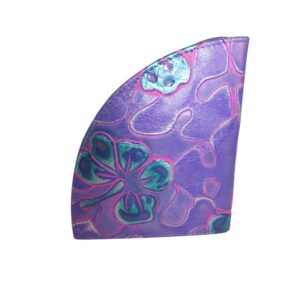 9937DG5A déqua G2 Unikat Geldbörse Blume violett-metallic