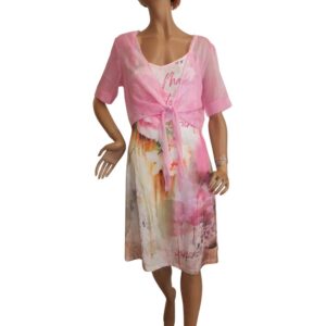 9941MK5 Missy Kleid 2teilig Rose Gr 36, 38 u 42