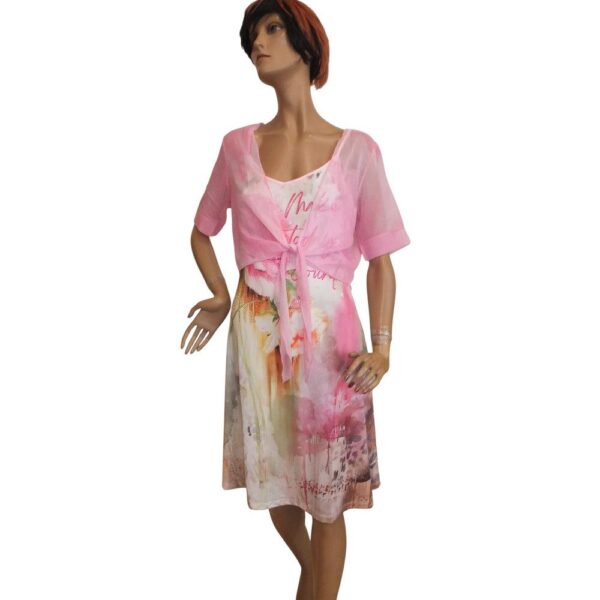 9941MK5 Missy Kleid 2teilig Rose Gr 36, 38 u 42