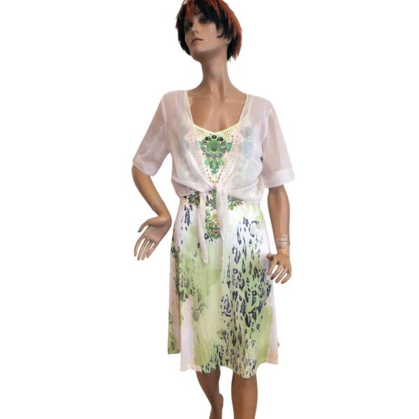 9940MK5 Missy Kleid 2teilig grün Gr 36, 38, 40 u 42