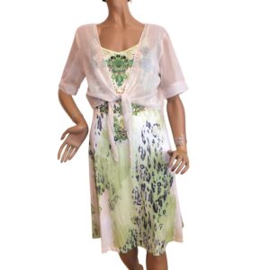 9940MK5 Missy Kleid 2teilig grün Gr 36, 38, 40 u 42