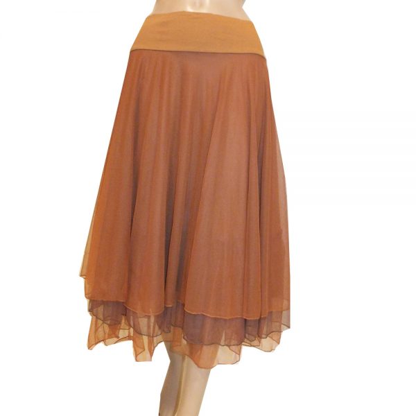 8660LR1 Petticoat-Rock Lalamour caramel Gr 36