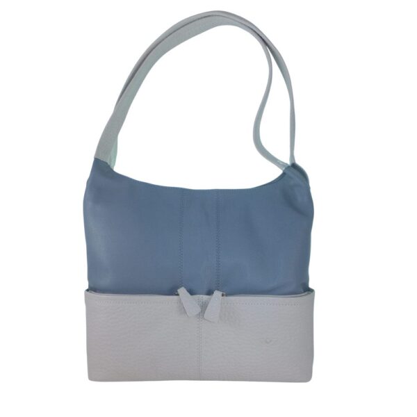 9956VT5 Voi Schultertasche 2fbg blau-hellgrau