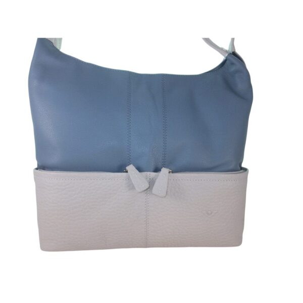 9956VT5 Voi Schultertasche 2fbg blau-hellgrau