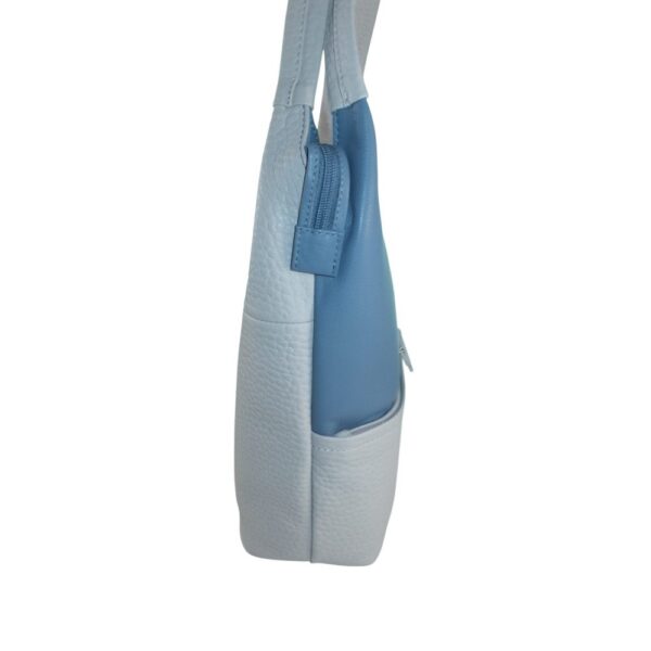 9956VT5 Voi Schultertasche 2fbg blau-hellgrau