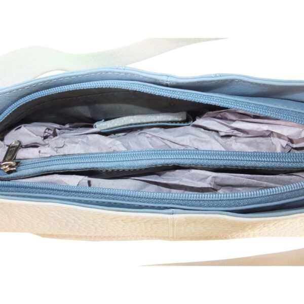 9956VT5 Voi Schultertasche 2fbg blau-hellgrau
