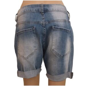9943CH5 kurze Jeansshorts mit Verzierung Gr 38 u 42