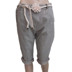 9944CH5 kurze Hose mit Ziergürtel one size in versch. Farben