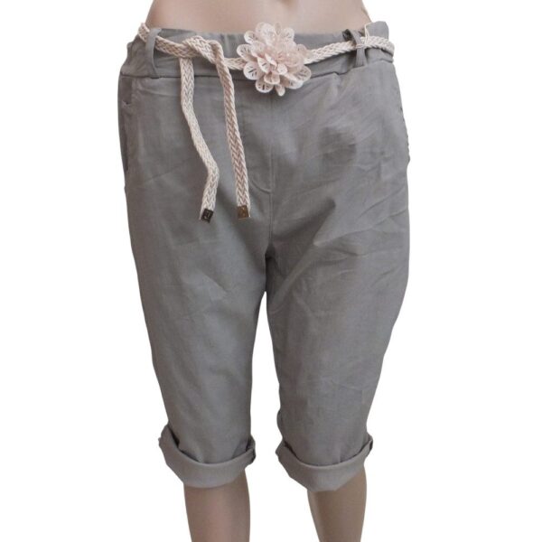 9944CH5 kurze Hose mit Ziergürtel one size in versch. Farben