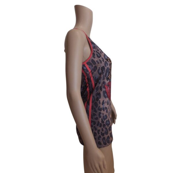 9962MT5 Missy Top Leo braun-rot Gr 36 u 40