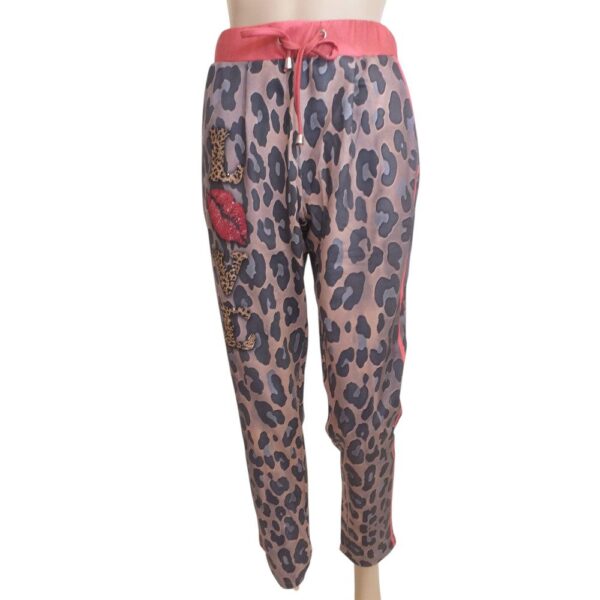 9961MH5 Missy Hose Leo braun-rot Gr 38 u 42