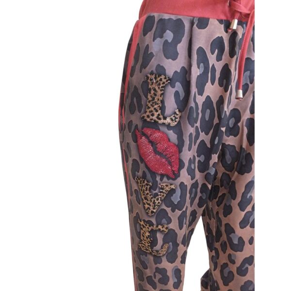 9961MH5 Missy Hose Leo braun-rot Gr 38 u 42