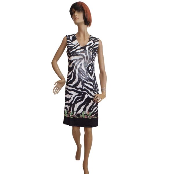 9965MK5 Missy Kleid schwarz-weiß Gr 36, 38, 40 u 42