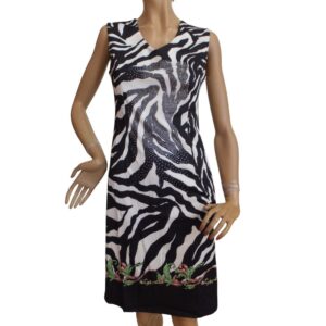 9965MK5 Missy Kleid schwarz-weiß Gr 36, 38, 40 u 42