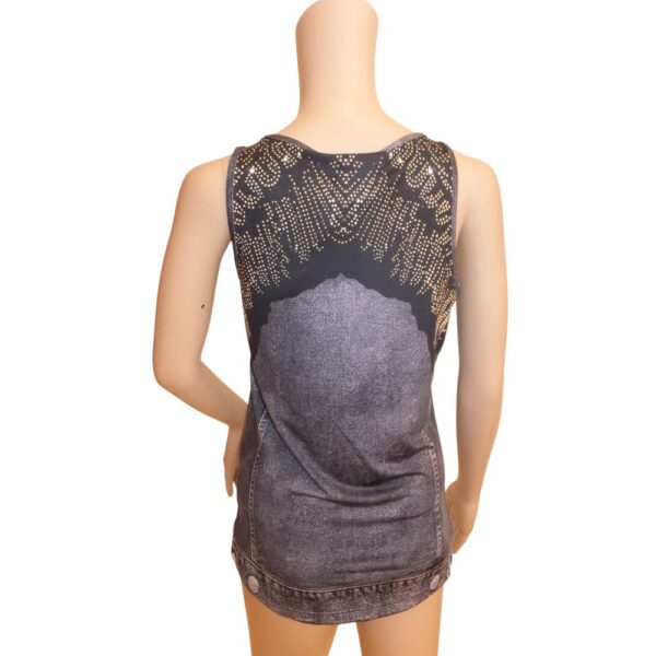 9991MT5 Missy Top Adler grau-gold Gr 36, 38, 40  u 42