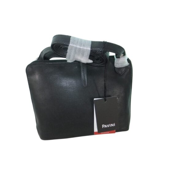 10001OT5 kleine Pavini Leder-Crossovertasche schwarz